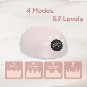 Tire-lait électrique portable rechargeable mains libres double, silencieux, avec détection du niveau de lait - Product Image 3