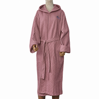 Peignoir léger en tissu gaufré ultra-absorbant avec capuche pour hôtel et spa, cadeau d'entreprise, vêtement de nuit pour adultes, style enveloppant, direct usine