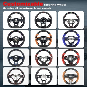 Volante de fibra de carbono de cuero LED para <span class=keywords><strong>BMW</strong></span> <span class=keywords><strong>E46</strong></span> E36 M3 E53 <span class=keywords><strong>330CI</strong></span> 325I E81 E87 E91 E92 2000 2002 2003 2004 <span class=keywords><strong>2005</strong></span> 2006 - Product Image 6