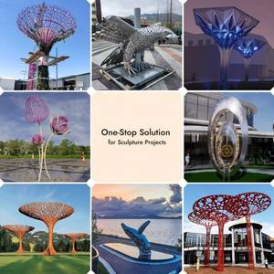 Vincentaa уличная декоративная белая полая скульптура росписью большая скульптура бесплатные образцы - Product Image 5