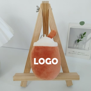 Weiche Baumwolle Kuscheltiere Spielzeug Süße Boba Schlüssel anhänger mit Milch tee Tasse Plüschtiere Bubble Tea Anhänger Tasche Charme Großhandel - Product Image 5