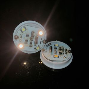 Mini base LED à détection de vibrations, contrôle multi-modes, couleurs RVB, diamètre 40 mm, rechargeable, pour veilleuse cadeau ou DIY - Product Image 2