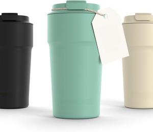 Custom Print Logo Stainless Steel Gym Cup <b>Protein</b> Shaker <b>Bottle</b> Plastic Lid BPA Free Eco-Friendly Vacuum Flask Water Giveaways - Product Image 1