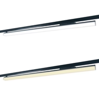 Sistem Pencahayaan Rel Linear LED Optik Difuser 40W Modern untuk Dalam Ruangan dari RONSE Wholesale, Lampu Supermarket Berbahan Aluminium Alloy