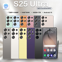 Desain Baru S25 Ultra 5G Smartphone NFC 16G+1TB Versi Global Murah CPU Deca Core Layar 7.3 Inci 16G RAM 1TB Kamera Belakang 108MP