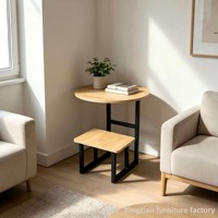 Table basse multifonctionnelle - Table d'appoint - Design minimaliste moderne compact et stable pour économiser de l'espace - Meubles de maison - Vente transfrontalière