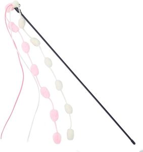 New Hot Sale Interactive Pet Teaser <b>Stick</b> Toys With Bell for Cats Training Colorful Plush <b>Ball</b> Cat Teaser <b>Stick</b> Toys - Product Image 4