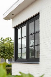 Portas deslizantes e janelas pretas grandes modernas do canto do alumínio para o quarto - Product Image 2