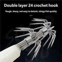 Leurre de pêche artificiel en acier inoxydable de 10 cm recouvert de tissu luminescent horizontal pour la pêche en gros