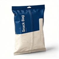 Sachet alimentaire personnalisé à scellage arrière imprimé pour l'emballage de snacks, café, chocolat et noix
