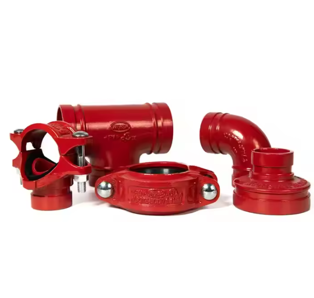 Ductile Iron Stainless Steel Grooved Pipe Fittings-Mechanical Tee Elbow Couplings ShengFeng Brand 1-Year Warranty for Fire