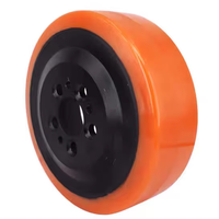 Roue motrice robuste en PU, 230 mm de diamètre extérieur, alésage de 45 mm, 5 boulons, pour chariot élévateur à palettes, compatible EP Linde, résistante à l'usure, silencieuse
