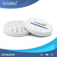 Vente directe d'usine, certifié ISO, bloc de zircone IVISTA SHT 47% translucide 900MPa pour traitement dentaire