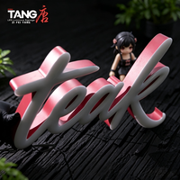 Lettres décoratives en acier inoxydable personnalisées en relief 3D en acrylique, étanches IP65, multicolores, alimentées par transformateur, éclairage LED