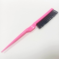 Ensemble de 3 peignes coiffants multicolores, brosse à cheveux à picots, brosse de contrôle des bords, peigne à queue de rat, autres outils de maquillage