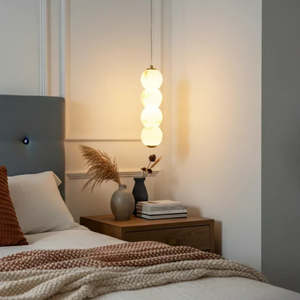 Pendant <b>Light</b> Stainless Steel Alabaster Italian Minimalist Kitchen Island <b>Dining</b> Room Bedside Hotel Project Stacked Globe Sphere - Product Image 2