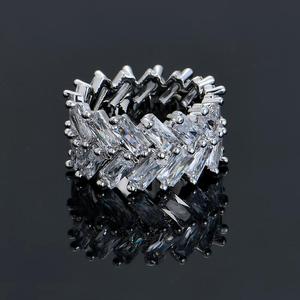R014 Men's <strong>Ring</strong> Brass Gold Silver Color Cubic Zircon <strong>Iced</strong> <strong>RING</strong> Fashion Hip Hop <strong>Ring</strong> - Product Image 2