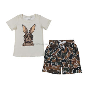 Conjunto de Ropa de Verano para Niñas, Shorts con Estampado de Rayas en la Parte Superior, Ropa Infantil al por Mayor, Boutique de Ropa para Niños, Conjuntos para Hermanos - Product Image 5