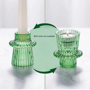 Tùy Chỉnh Sang Trọng Hổ Phách Kim Cương Hình Dạng Thủy Tinh Trà Ánh Sáng Nến Chủ Sở Hữu Chất Lượng Cao Đứng & Tàu Cho Trà Đèn Lồng & Nến - Product Image 4