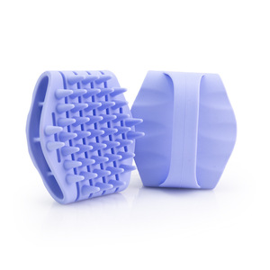 Brosse à shampooing en silicone pour massage du cuir chevelu, nettoyage des cheveux, élimination des pellicules, brosse de lavage, masseur de bain pour adultes et enfants - Product Image 2