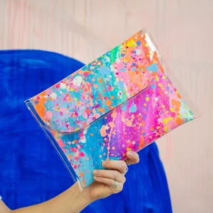 Bolsa de Aseo de Viaje de PVC de Alta Calidad, 45*35cm, Impermeable, Bolsa de Almacenamiento de Documentos, Bolsas de Cosméticos con Impresión Completa para Viaje - Product Image 3