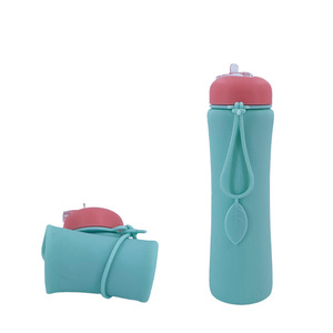 Gourde portable en silicone PP de type paille, exclusive transfrontalière, pour le sport, la randonnée en montagne, les voyages, gobelet à eau pliable moderne - Product Image 6