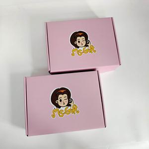 Matte Pink Printed Tuck Top Mailer <b>Boxes</b> - Custom Logo Corrugated <b>Boxes</b> for <b>Small</b> Business for Beauty & Jewelry - Product Image 3