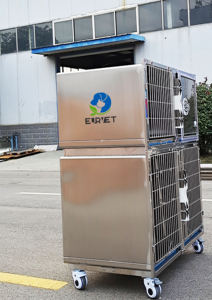 Jaula Veterinaria Móvil de Acero Inoxidable de Alta Calidad EUR VET, Equipo Veterinario, Jaulas <span class=keywords><strong>para</strong></span> <span class=keywords><strong>Perros</strong></span> <span class=keywords><strong>para</strong></span> Clínica Veterinaria - Product Image 4