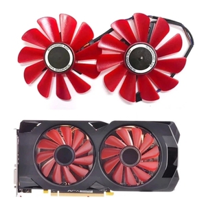 Ventilador de repuesto de enfriador <span class=keywords><strong>XFX</strong></span> de 85mm y 4 pines para tarjetas gráficas <span class=keywords><strong>XFX</strong></span> <span class=keywords><strong>RX</strong></span> <span class=keywords><strong>570</strong></span> RS R9 285 390X RX580 - Product Image 1