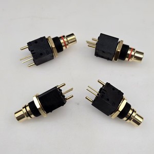 Vergulde <span class=keywords><strong>Rca</strong></span> Stoel Draaitafel Dac Decoder Digitale Coaxiale Ingang/Uitgang Pcb 90 Graden Soldeerbord Socket - Product Image 2