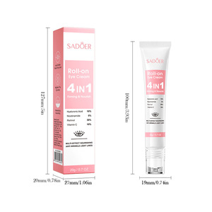 Crème raffermissante multi-effets 4-en-1 SADOER de haute qualité pour le soin des yeux, anti-rides, hydratante, atténuant les ridules - Product Image 3
