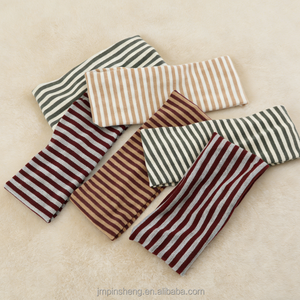 Bandeau <span class=keywords><strong>de</strong></span> sport rétro rayé <span class=keywords><strong>pour</strong></span> femme, en <span class=keywords><strong>coton</strong></span> élastique épais tricoté, idéal <span class=keywords><strong>pour</strong></span> la course à pied – Cadeau parfait - Product Image 1