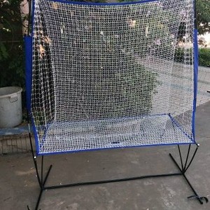 Red de bateo de béisbol con aro de baloncesto, equipo de entrenamiento de malla de 2x1.5m para práctica en interiores - Product Image 4