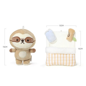 Peluche de Perezoso Suave Certificado por ASTM con Gafas, Serie Dulces Sueños, Peluche de Perezoso Agradable al Tacto para Niños, Regalo - Product Image 3