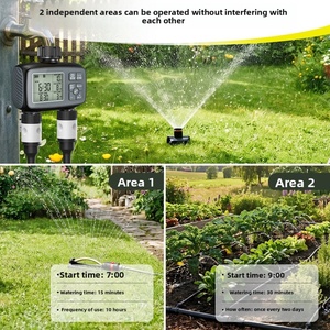Programmable 2 Zones Hose Water <b>Timer</b> Large Display Auto Watering Controller Drip Irrigation Sprinkler Garden Plant Water System - Product Image 2