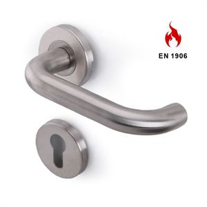 EN1906 Tay Nắm Khóa Cửa Rỗng Bằng Thép Không Gỉ Kiểu Châu Âu Cho Cửa Kim Loại Thương Mại - Product Image 1