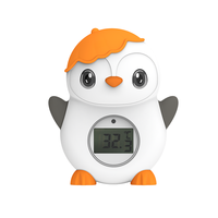 Thermomètre de bain pour enfants en forme de pingouin avec écran LCD, jouet thermomètre de bain flottant pour bébé