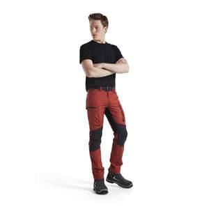 BLAKLADER - 145918455999C48 Service <b>trousers</b> with <b>stretch</b> Burned red/<b>Black</b> - EAN 7330509781159 WORK <b>TROUSERS</b> CARGO WORK <b>TROUSERS</b> - Product Image 3