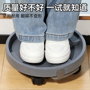 Bandejas para macetas redondas de plástico con ruedas, portátiles, de pie, para macetas, resistentes y duraderas - Product Image 1