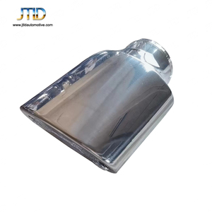 Jtld ปลายท่อไอเสียสเตนเลสสตีลคู่ปากแบนขัดเงากระจกสำหรับ Mercedes Benz Class E S C <span class=keywords><strong>C63</strong></span> AMG SINGLE Ti 1 - Product Image 4