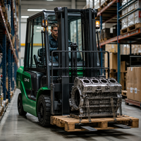 Senyang CDP-40 Kleiner Elektro-Gabelstapler für Neue Energien 4 Tonnen Lithium-Batterie Hydraulischer Seitenschieber Unterstützt Anpassung