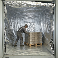 Isolation thermique pour conteneurs, résistance à la chaleur, feuille d'aluminium pour conteneurs maritimes de 20 pieds et 40 pieds, certifiée CE