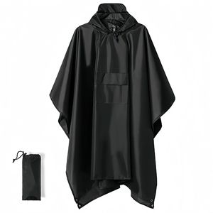 Poncho Impermeable con Capucha para Adultos con Bolsillo, Impermeable Ligero Unisex para Senderismo y Camping - Product Image 6
