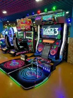 Parc d'attractions commercial intérieur, salles d'arcade attrayantes, appareils de centre commercial, danse, machine de jeu d'arcade de danse Revolution
