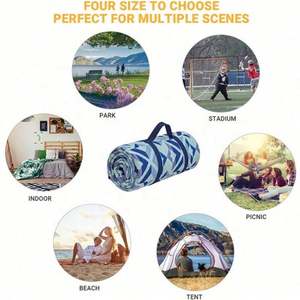 Manta de Picnic Impermeable Grande, Personalizada, de Acrílico Reciclable, para Todas las Estaciones - Product Image 6