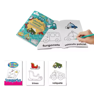 Buku gambar grafiti anak-anak, buku mewarnai Bahasa Spanyol populer papan pra sekolah - Product Image 6