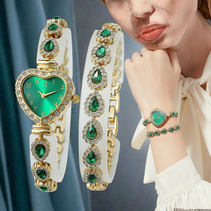 Wholesale Bulk Fashion Retro Vintage <b>Cheap</b> Simple Casual Digital Diamond Women Quartz Glass Alloy <b>Watches</b> - Product Image 2