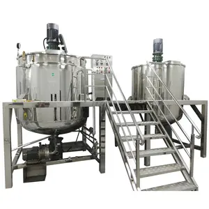 top mixing and homogenizer sealed Liquid Soap Making Process Chemical Mixing Tank Stainless Steel Lotion Mixer