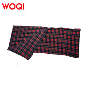 Sac de couchage en polaire Woqi à carreaux, style enveloppe, pour adulte, portable, en polaire rouge, pour voyages, camping, intérieur et extérieur - Product Image 1