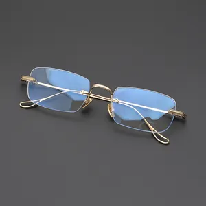 High Quality Titanium Rimless Frames Spectacles Optical Eye Glass Glasses For Men and woman CH5195